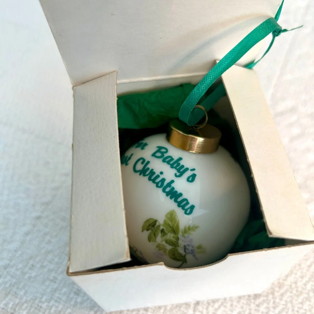 Baby’s Irish Blessing First Christmas Ornament | Ceramic | Original Box